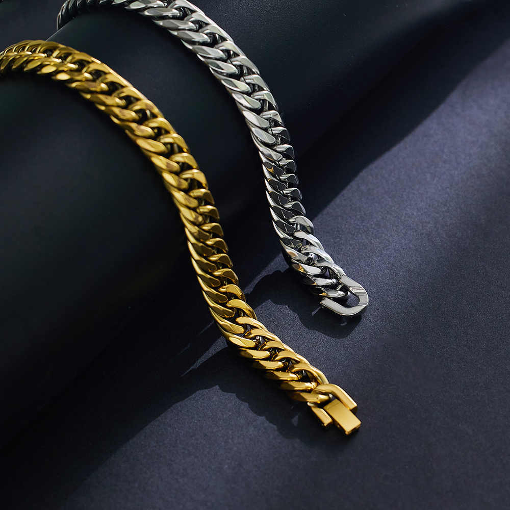 Unik Men's Stainless Steel 18K Gold Plated Fashion Creative Bracelet