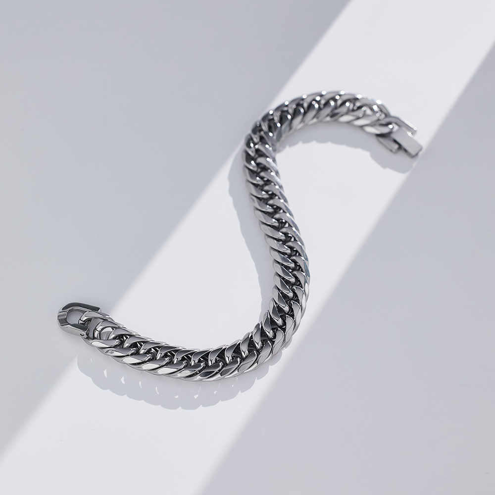 Unik Men's Stainless Steel 18K Gold Plated Fashion Creative Bracelet