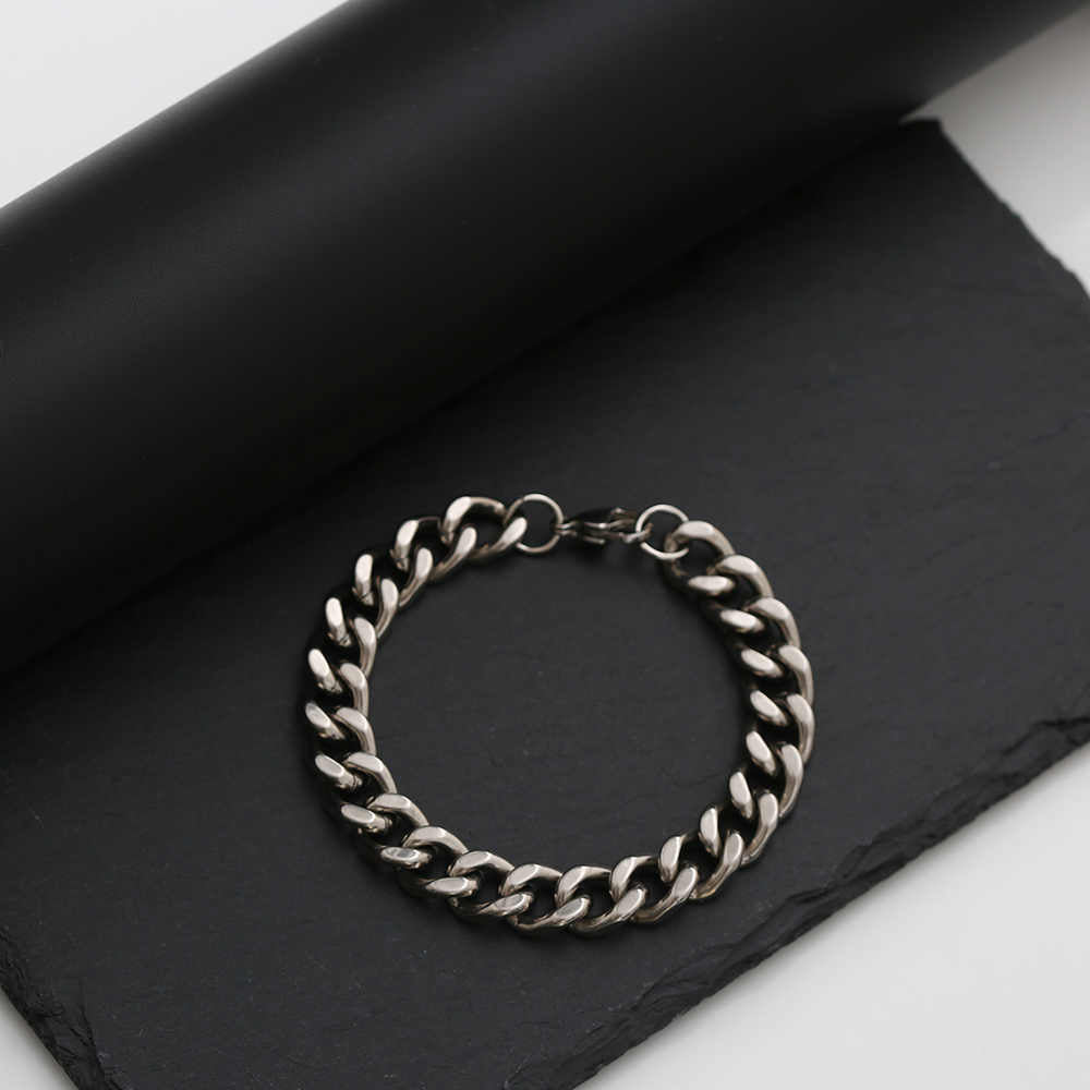 Unik Men's Stainless Steel 18K Gold Plated Creative Fashion Bracelet