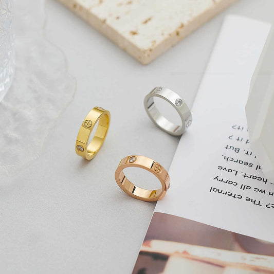 Unik Love Series Multiple Color Size Rhinestone Ring