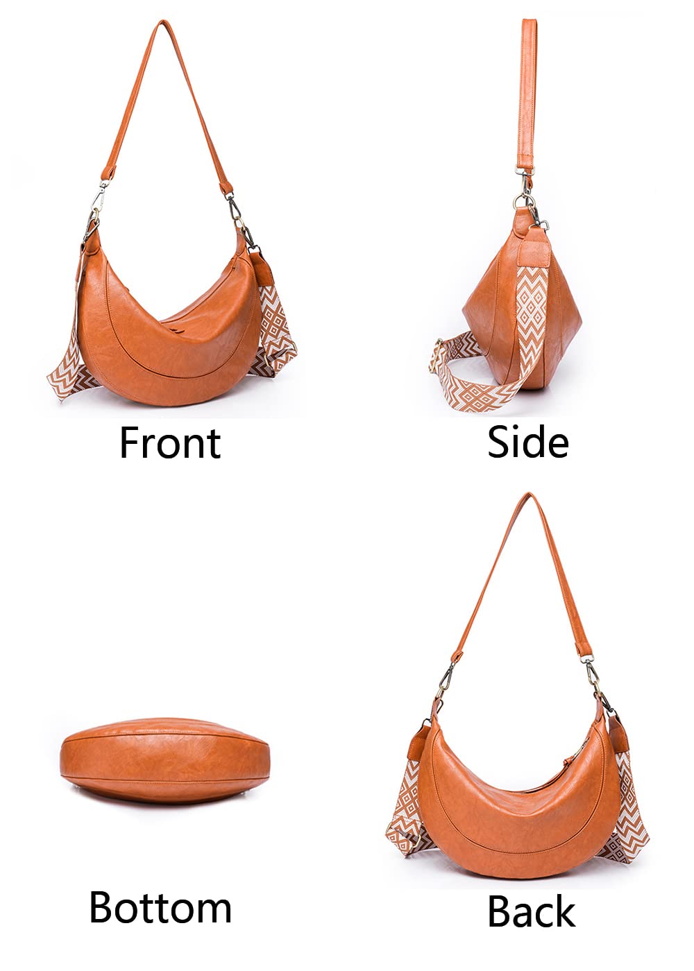 Unik Women Crossbody Bags with Wide Shoulder Strap