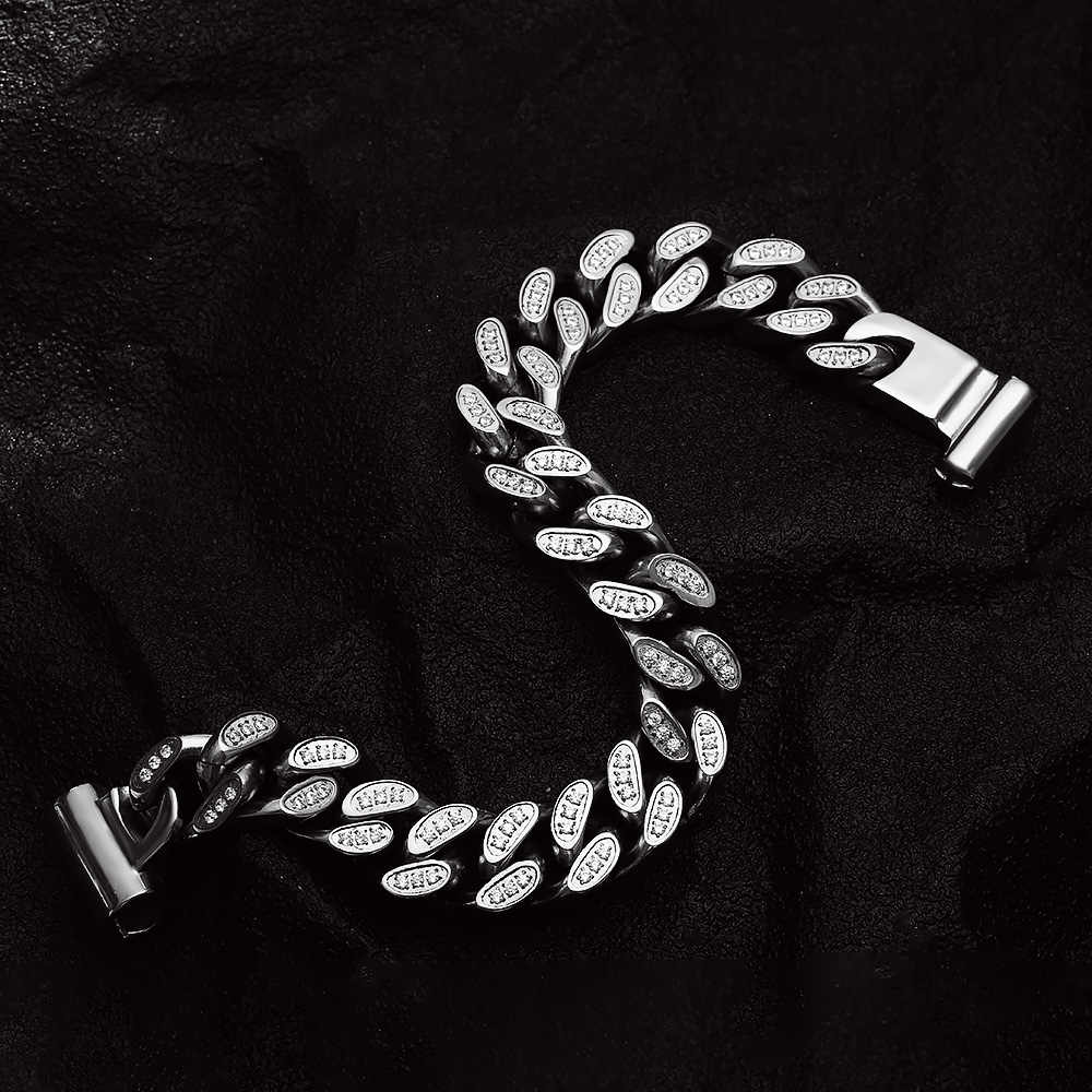 Unik Men's Stainless Steel 18K Gold Plated Creative Fashion Bracelet