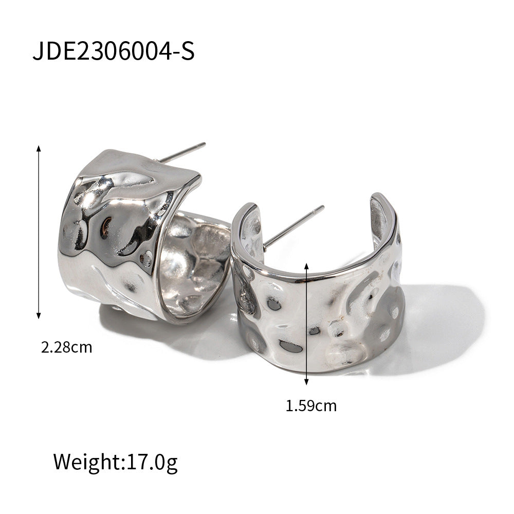 Unik 18-karat gold plated stainless steel earrings