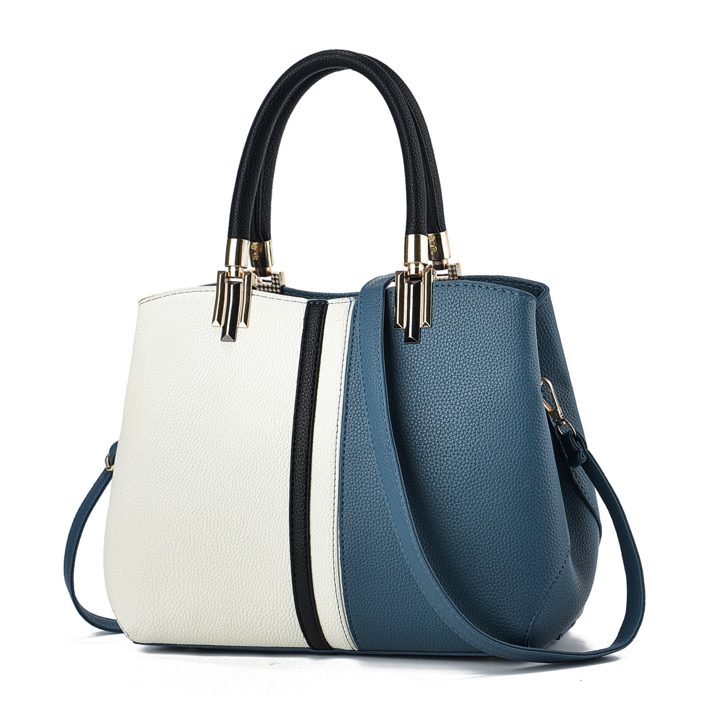 Unik Women's Contrast Patchwork Tote Bag