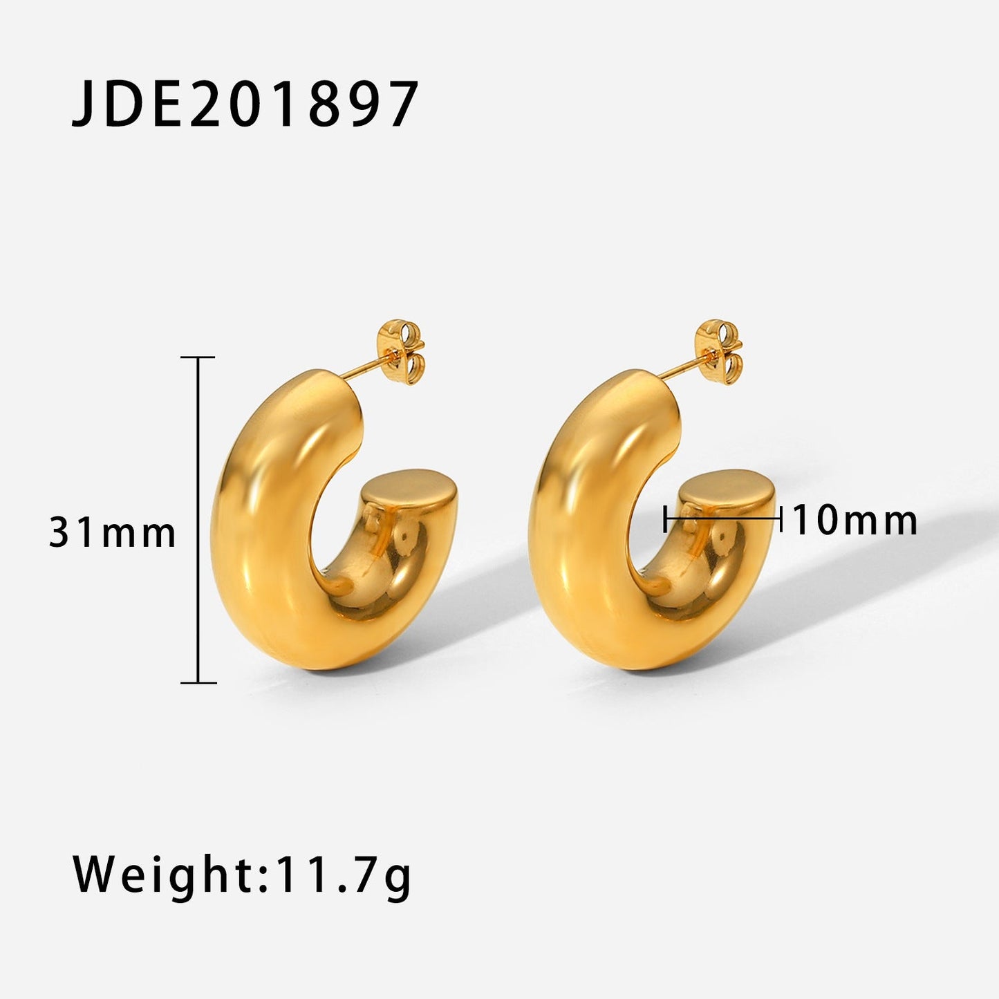 Unik Vintage earrings in 18-karat gold