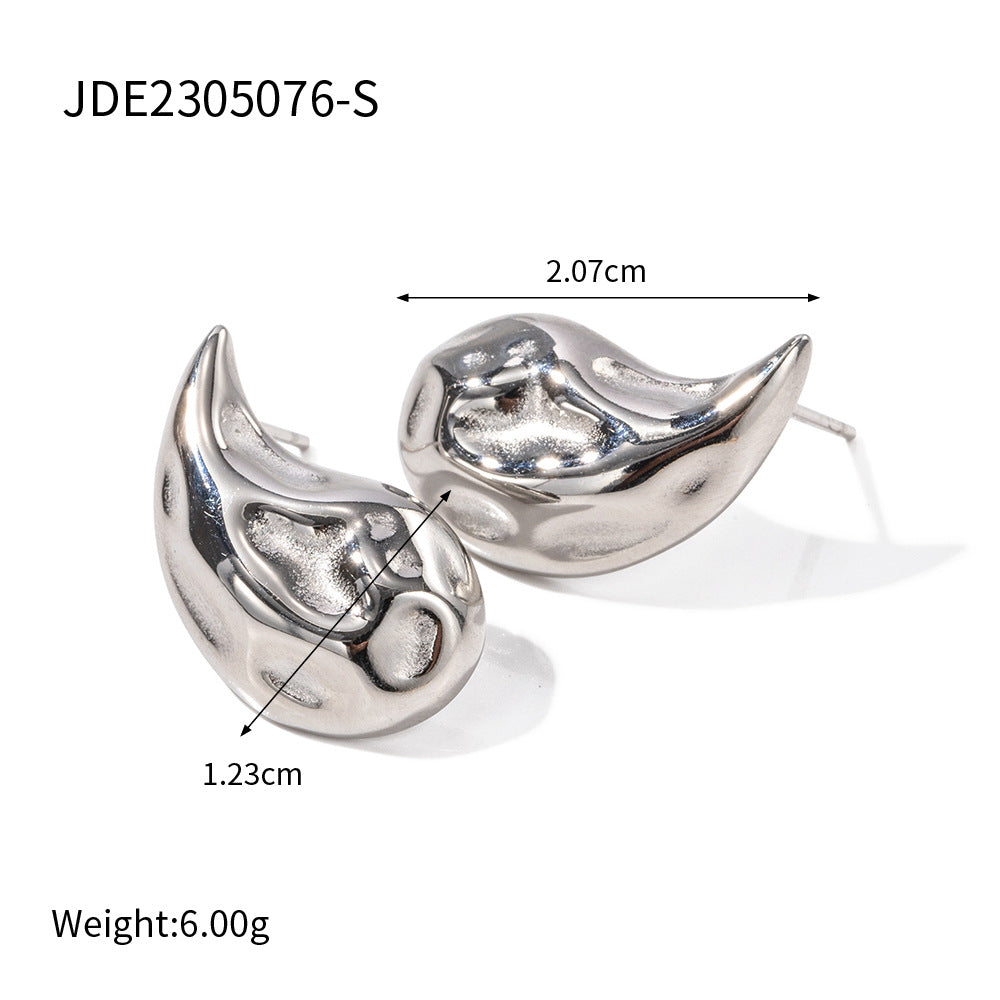 Unik 18-karat gold plated stainless steel earrings