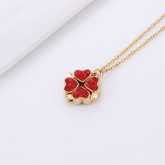 Unik Stainless steel 18k gold plated love necklace
